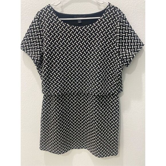 Atmosphere black and white geo patterned dress size 10 - Picture 1 of 5